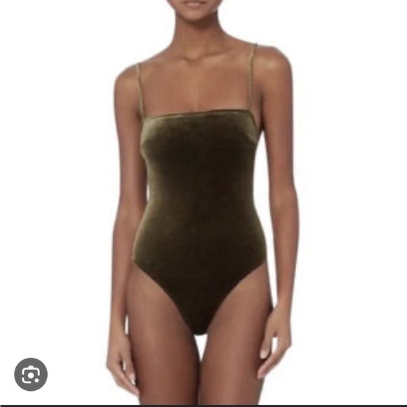 Fleur Du Mal velvet green bodysuit - Picture 1 of 2